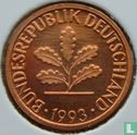 Duitsland 1 pfennig 1993 (A) - Afbeelding 1