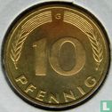 Germany 10 pfennig 1977 (G) - Image 2