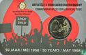 België 2 euro 2018 (coincard - FRA) "50 years Student Revolt of May 1968" - Afbeelding 2