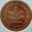Germany 1 pfennig 1975 (F) - Image 1