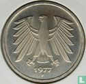 Allemagne 5 mark 1977 (F) - Image 1