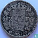France 2 francs 1824 (B) - Image 1