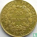 Frankrijk 20 francs AN XI - Afbeelding 1