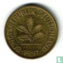 Germany 5 pfennig 1991 (D) - Image 1