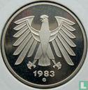 Allemagne 5 mark 1983 (BE - G) - Image 1