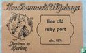 Heer Bommel's Wijnhuys fine old Ruby port - Image 1