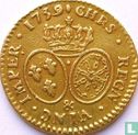 Frankrijk 1 louis d'or 1739 (&) - Afbeelding 1