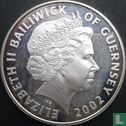 Guernsey 5 pounds 2002 (PROOF - silver) "Death of the Queen Mother" - Image 1