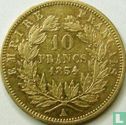 Frankrijk 10 francs 1854 (geribbelde rand) - Afbeelding 1