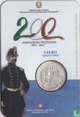 Italien 5 Euro 2017 (Folder) "150th anniversary Creation of the Penitentiary Police" - Bild 2