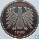 Allemagne 5 mark 1988 (J) - Image 1