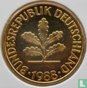 Germany 10 pfennig 1988 (F) - Image 1