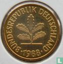 Germany 5 pfennig 1988 (J) - Image 1