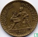 France 1 franc 1924 (closed 4) - Image 1