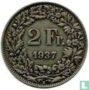 Suisse 2 francs 1937 - Image 1