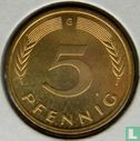 Deutschland 5 Pfennig 1977 (G) - Bild 2