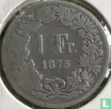 Zwitserland 1 franc 1875 - Afbeelding 1