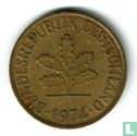 Duitsland 10 pfennig 1974 (D) - Afbeelding 1