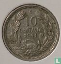 Chili 10 centavos 1941 - Afbeelding 1
