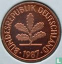 Duitsland 2 pfennig 1987 (F) - Afbeelding 1