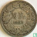 Zwitserland ½ franc 1898 - Afbeelding 1