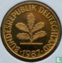 Duitsland 10 pfennig 1987 (F) - Afbeelding 1