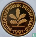 Duitsland 10 pfennig 1991 (PROOF - A) - Afbeelding 1