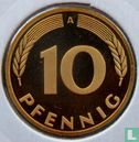 Duitsland 10 pfennig 1991 (PROOF - A) - Afbeelding 2
