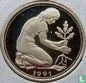 Duitsland 50 pfennig 1991 (PROOF - F) - Afbeelding 1