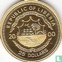 Liberia 25 dollars 2000 (PROOF) "George Washington" - Afbeelding 1