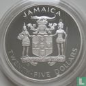 Jamaica 25 dollars 1990 (PROOF) "Football World Cup in Italy" - Image 2