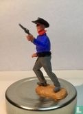 Cowboy met revolver  blauw - Afbeelding 2