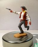 Cowboy with revolver white / brown - Image 1