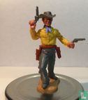Cowboy met revolvers  geel - Afbeelding 1