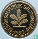 Duitsland 5 pfennig 1992 (D) - Afbeelding 1