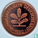Duitsland 1 pfennig 1992 (D) - Afbeelding 1