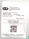 Ticket PMU - Quinté + Spot - Justificatif - Image 1
