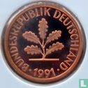 Duitsland 1 pfennig 1991 (D) - Afbeelding 1