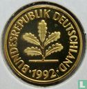 Allemagne 5 pfennig 1992 (G) - Image 1
