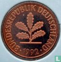 Germany 2 pfennig 1992 (D) - Image 1