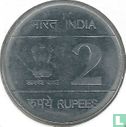India 2 rupees 2009 (Hyderabad) "200th anniversary Birth of Louis Braille" - Image 2
