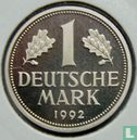 Germany 1 mark 1992 (PROOF - A) - Image 1