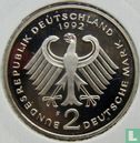 Duitsland 2 mark 1992 (PROOF - F - Ludwig Erhard) - Afbeelding 1