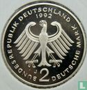 Germany 2 mark 1992 (PROOF - J - Kurt Schumacher) - Image 1