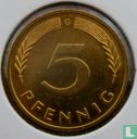 Allemagne 5 pfennig 1987 (G) - Image 2