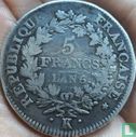France 5 francs AN 6 (K) - Image 1