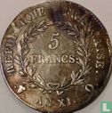 Frankreich 5 Franc AN XI (Q - BONAPARTE PREMIER CONSUL) - Bild 1