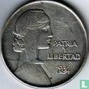 Cuba 1 peso 1934 (type 2) - Image 1