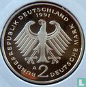 Duitsland 2 mark 1991 (PROOF - A - Kurt Schumacher) - Afbeelding 1