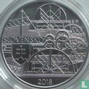 Slowakije 10 euro 2018 "200th anniversary of the first time a steamer sailed on the Danube river in Bratislava" - Afbeelding 1